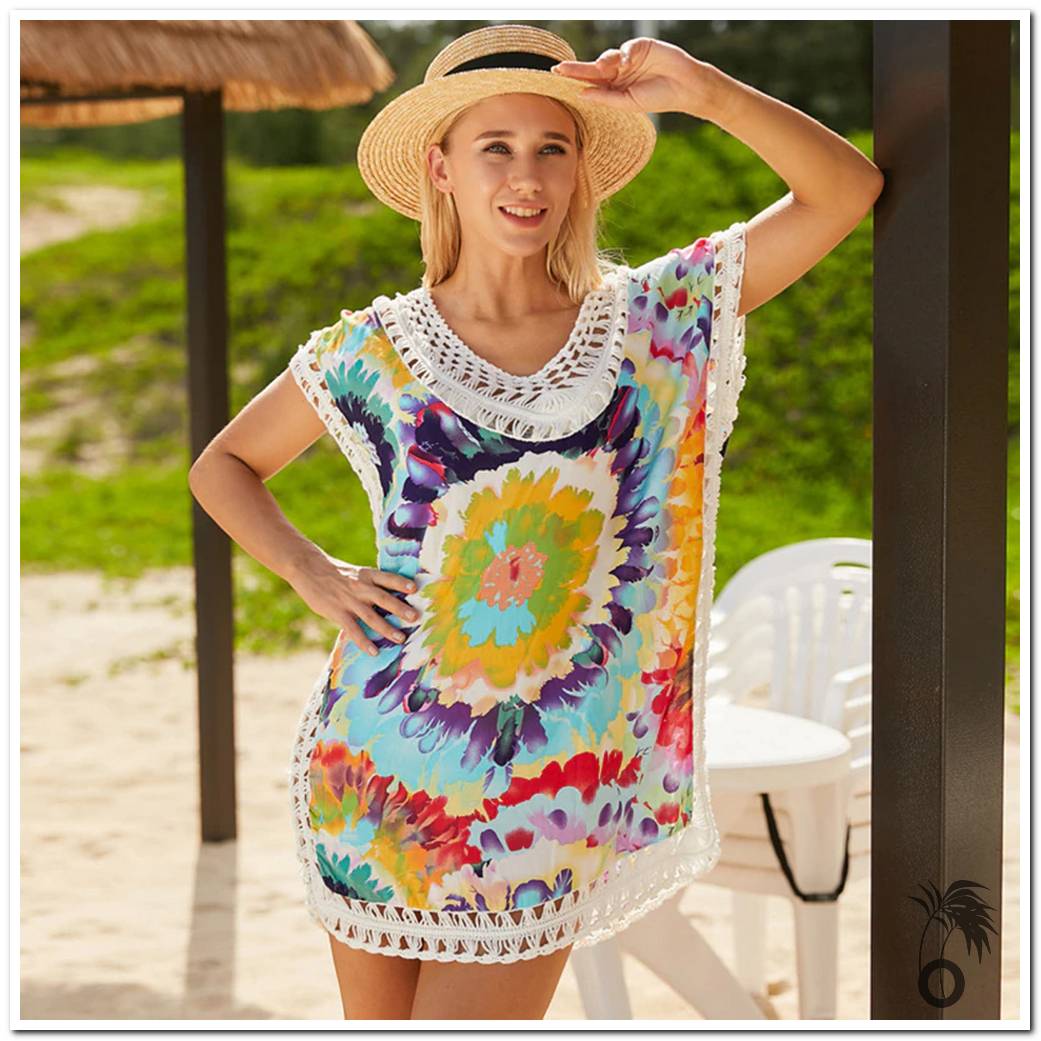 Robe de plage brodée | Larobedeplage.fr