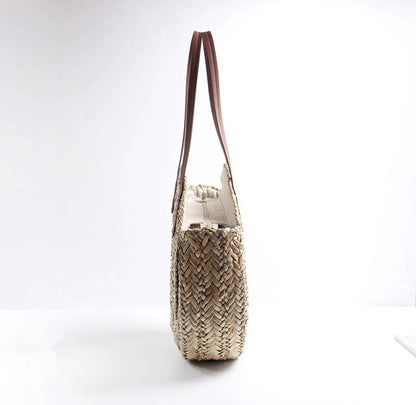 Sac de plage en Osier Naturel Tressé à la Main