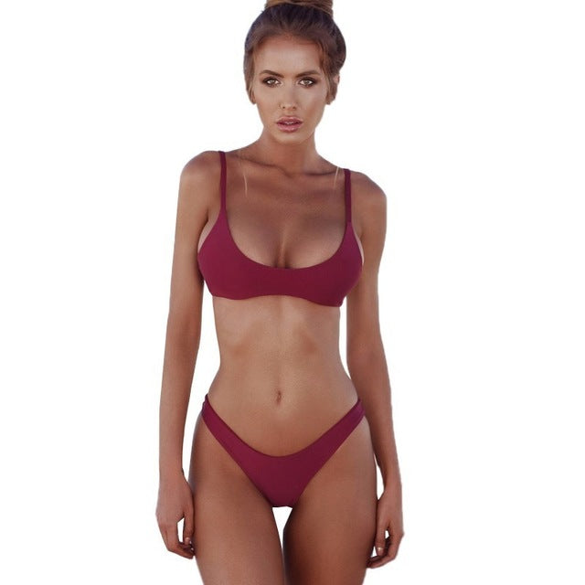 Bikini brésilien bretelles ajustables