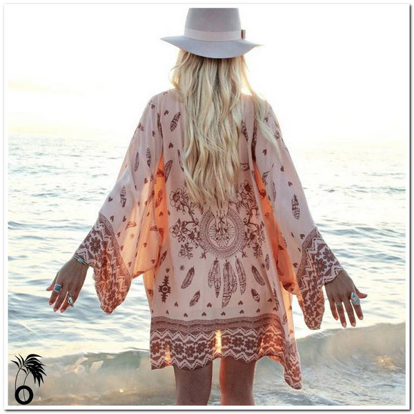 Robe de plage imprimé floral - larobedeplage.fr