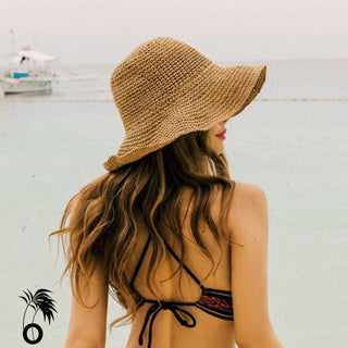 Chapeau en paille souple à larges bords Stella