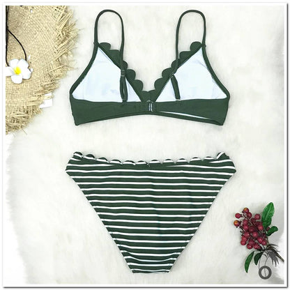 Bikini à rayures