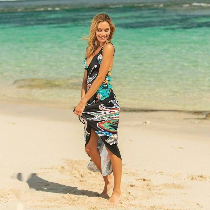 Robe d'été plage tropicale