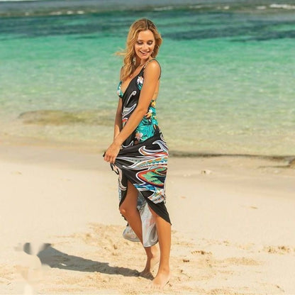 Robe d'été plage tropicale