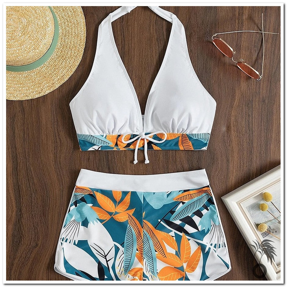 Bikini short sexy à imprimé floral