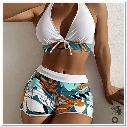 Bikini short sexy à imprimé floral