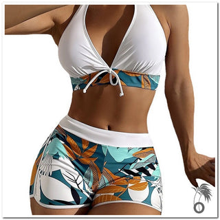 Bikini short sexy à imprimé floral