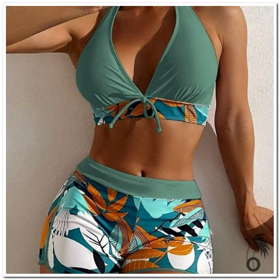 Bikini short sexy à imprimé floral