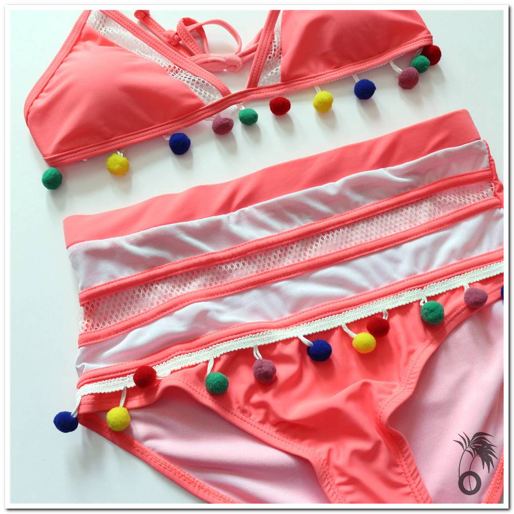 Maillot de bain femme 2 pieces rose