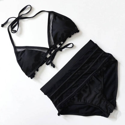 Maillot de bain femme 2 pieces noir