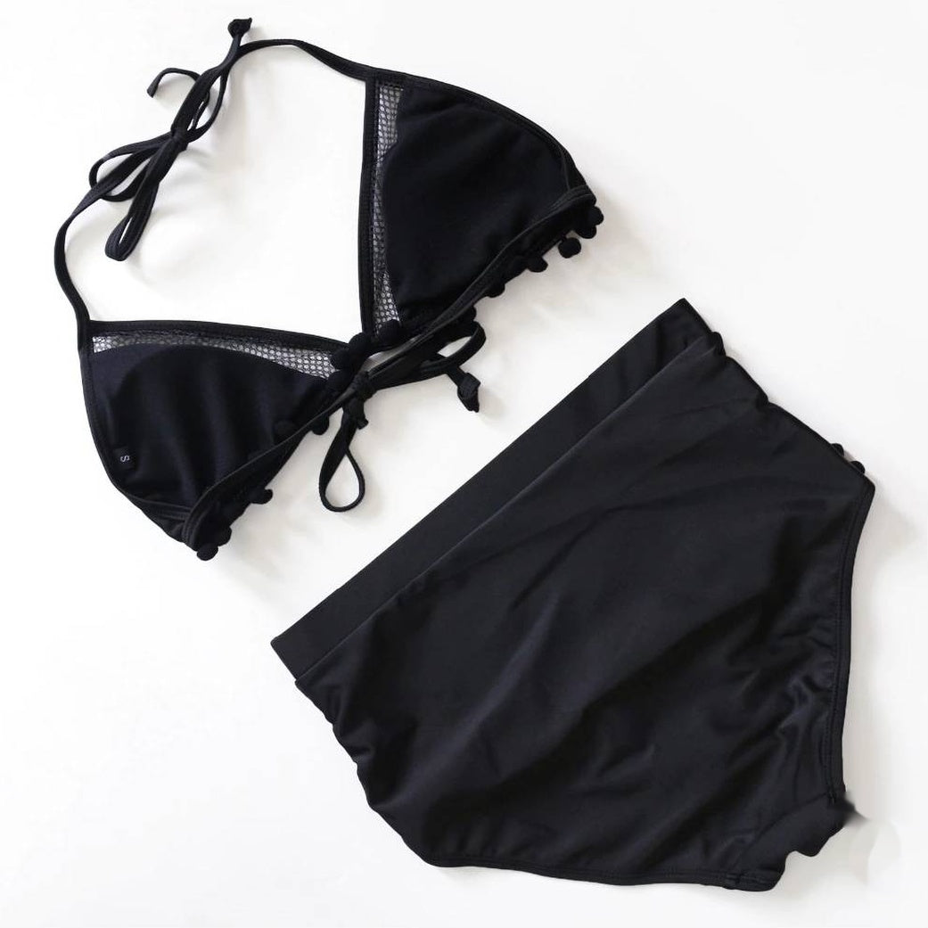Maillot de bain femme 2 pieces noir