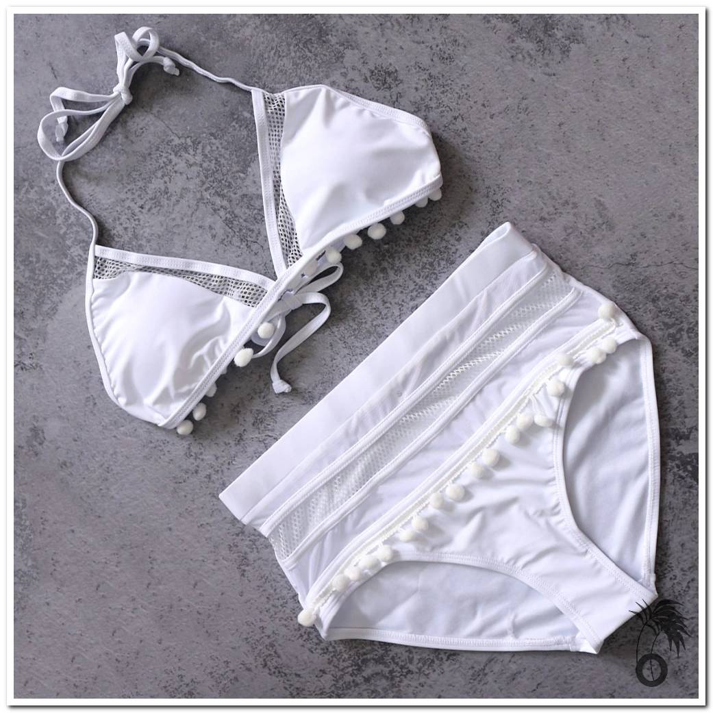 Maillot de bain femme 2 pieces blanc