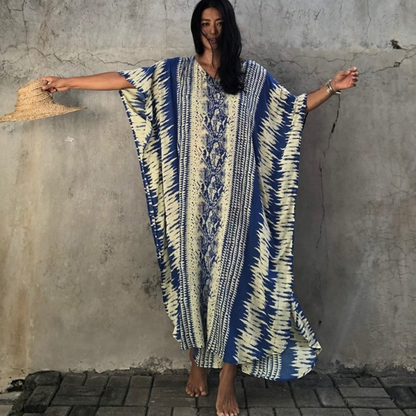 Robe caftan de plage longue