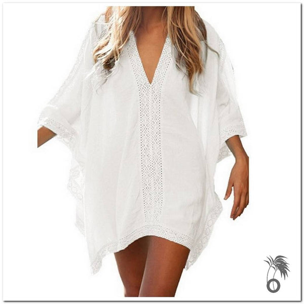 Robe de plage Boho poncho