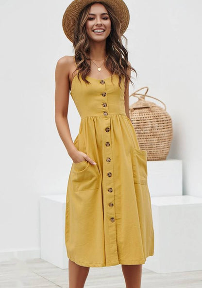 Robe de plage Lisa jaune 2019 larobedeplage.fr