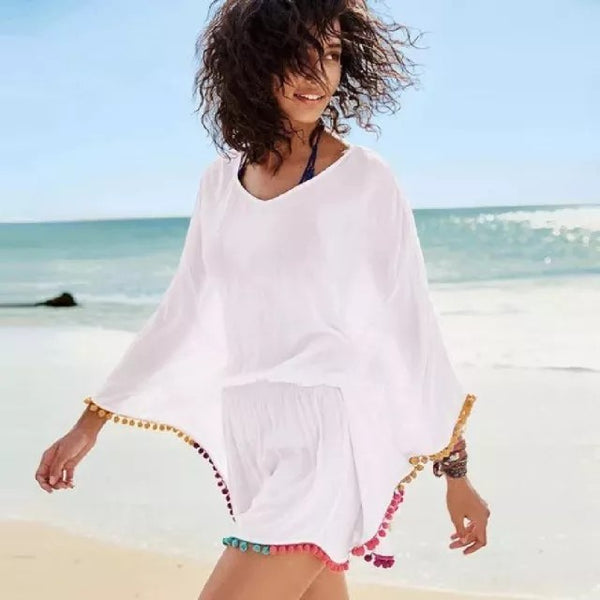 Robe de plage poncho valeria