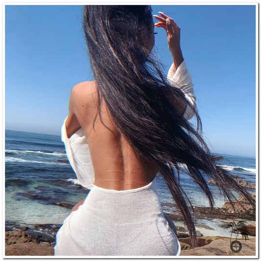 Robe dos nu plage