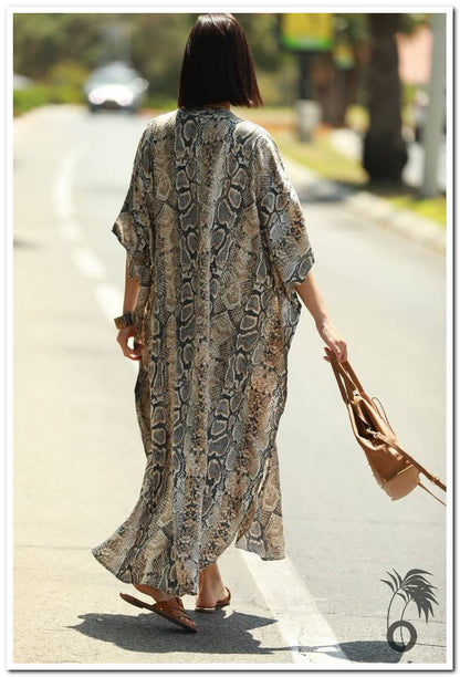 Robe longue serpent