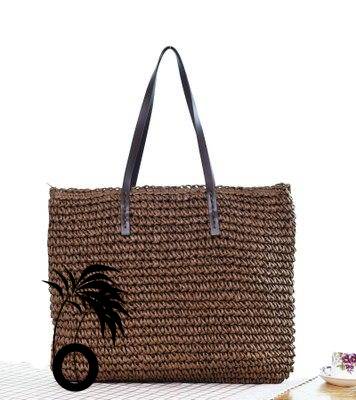 Sac de Plage Osier et Cuir