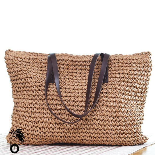 Sac de Plage Osier et Cuir