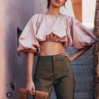 Blouse Top Dos Nu Chic