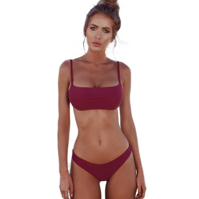 Bikini brésilien bretelles ajustables