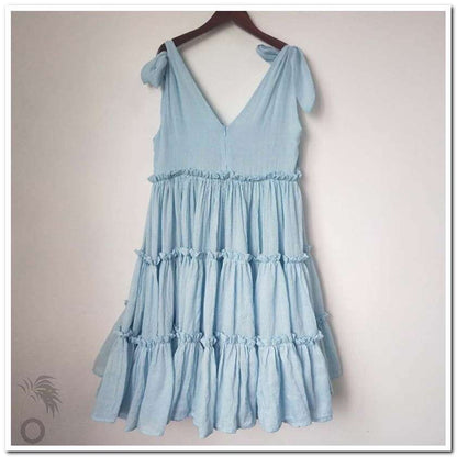 Robe de plage à volants