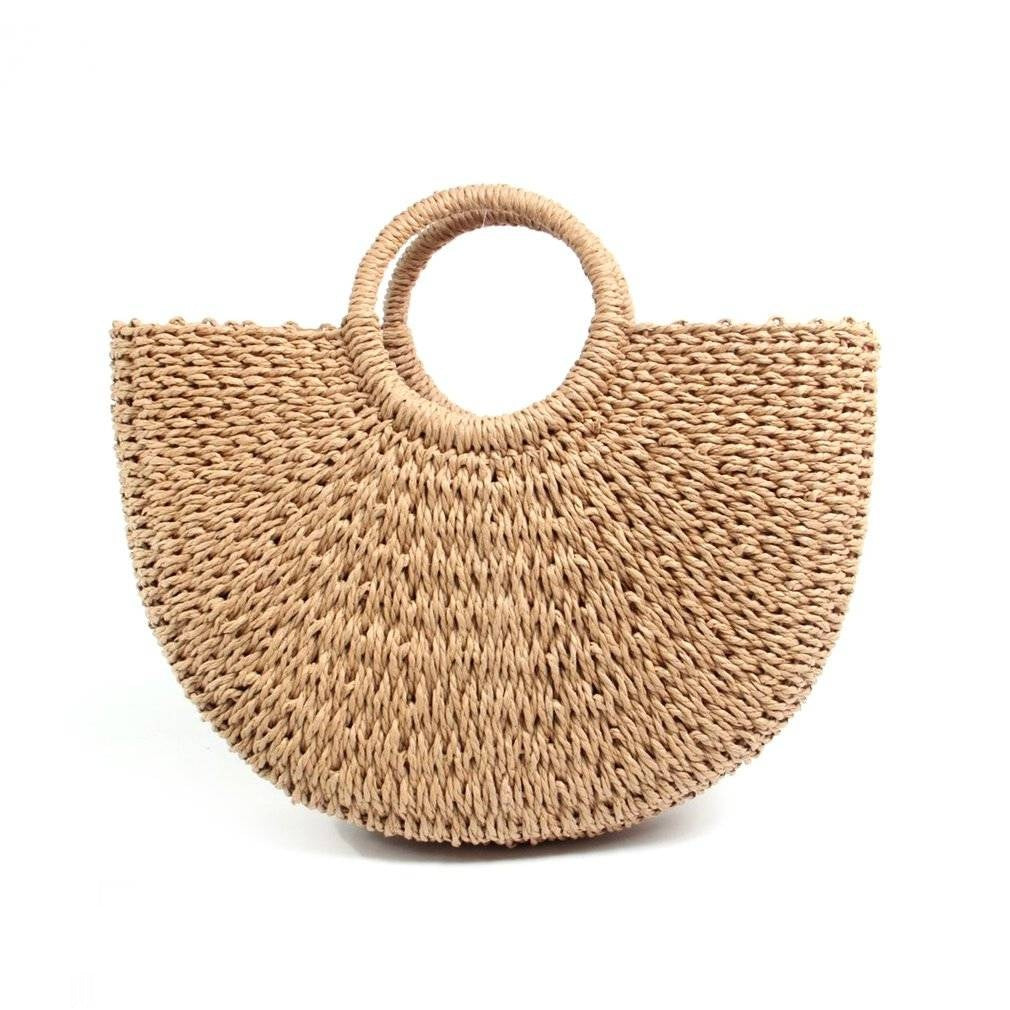 Sac de Plage en Osier tressé Main