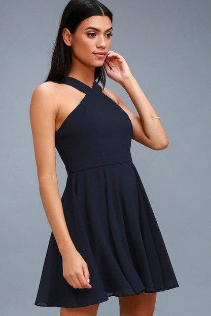 Robe d'été sans manches marine robedeplage.fr