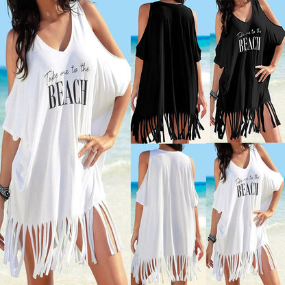 Robe de plage imprimée Beach