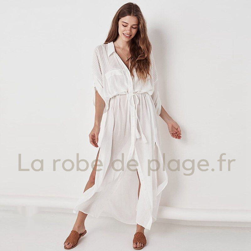 Robe de plage blanche Vanina