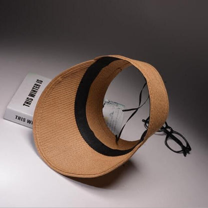 Visière Femme casquette de paille Anti UV
