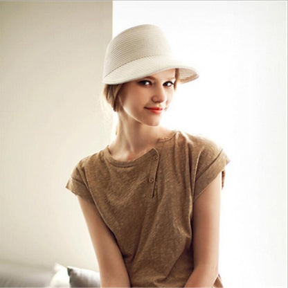 Visière Femme casquette de paille Anti UV