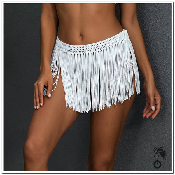 Jupe à franges | Larobedeplage.fr