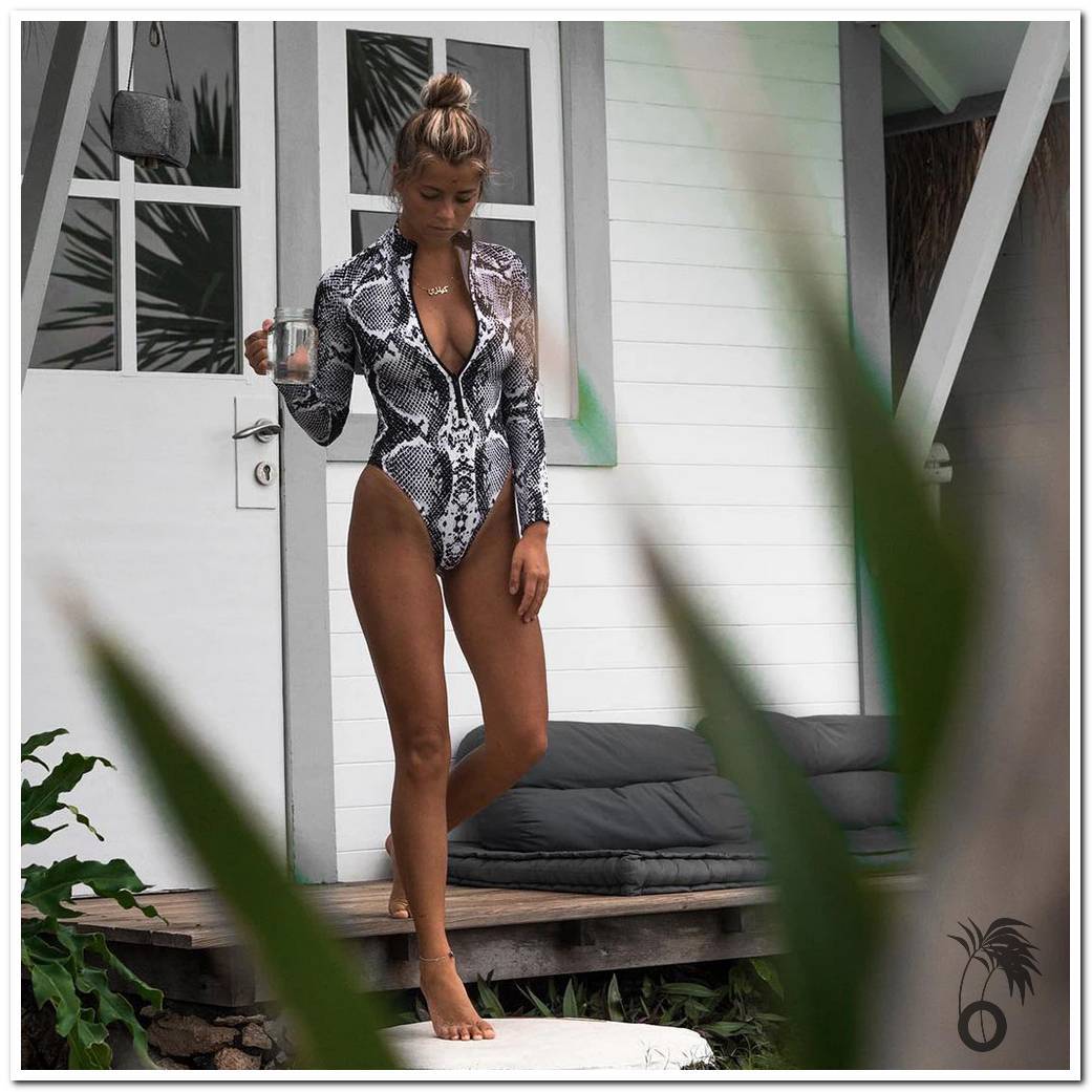 Maillot de bain 1 piece manche longue