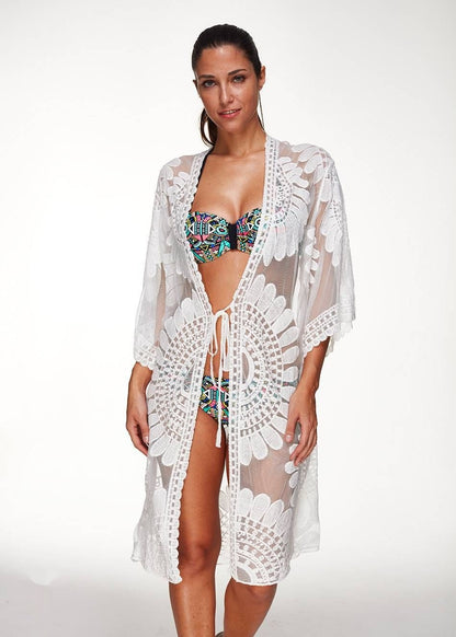 Robe de plage longue sexy en dentelle larobedeplage.fr