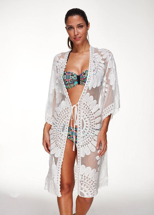 Robe de plage longue sexy en dentelle larobedeplage.fr