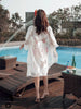 robe de plage longue blanche dentelle transparente larobedeplage.fr