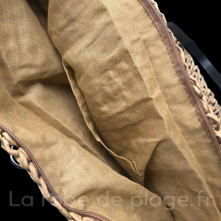 Sac de Plage Osier et Cuir